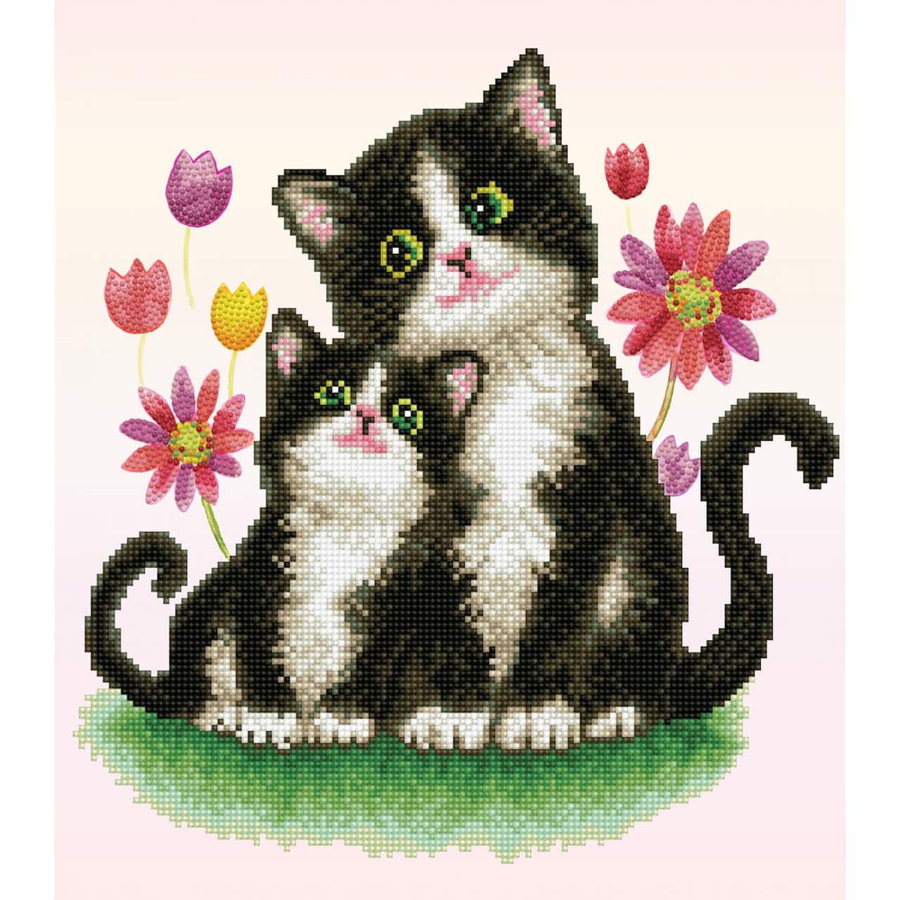 Diamond Dotz® Intermediate Kitty Song Diamond Painting Kit